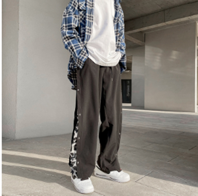 Pantalón Ancho Patchwork Estampado Leopardo - Diseño Moderno - Image 2