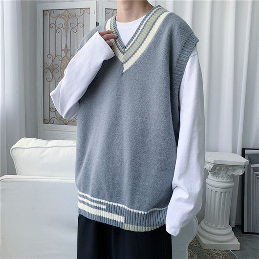 Chaleco Tejido para Hombre Cuello V Moderno - Image 3