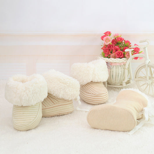 Zapatos Suaves para Bebé Recién Nacido - Calzado de Invierno Cálido con Suela Flexible para Primeros Pasos - Image 2