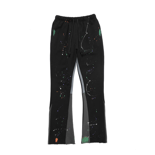 Pantalones Casuales con Costuras de Color Degradado
