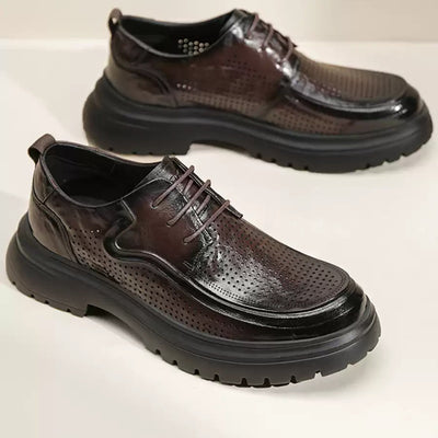Zapatos de Cuero para Hombre Verano Transpirables Suela Suave Casual Ejecutivo - Image 8