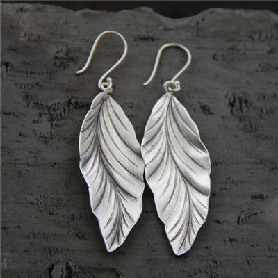 Aretes de Plata 925 Diseño Hoja - Elegancia Minimalista - Image 4