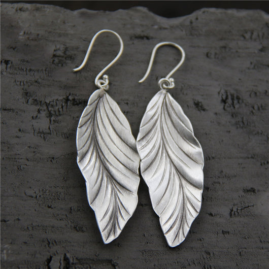 Aretes de Plata 925 Diseño Hoja - Elegancia Minimalista - Image 4