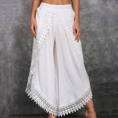 Pantalones Anchos de Encaje Elegante - Image 12