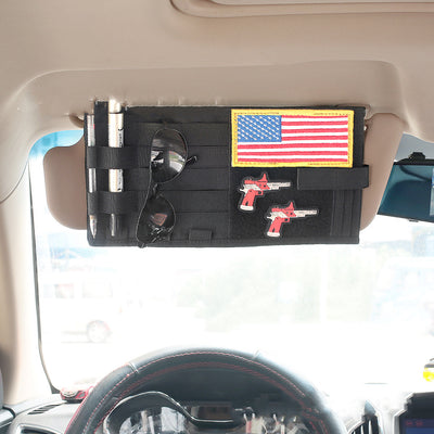 Organizador MOLLE Táctico para Visera de Auto con Múltiples Bolsillos - Image 10