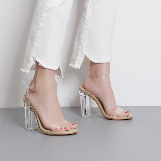 Sandalias de Tacón Alto Nude - Elegancia Atemporal - Image 5