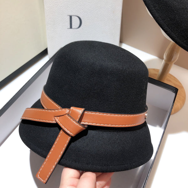 Gorro de Lana Asimétrico Extra Grueso con Banda Ajustable