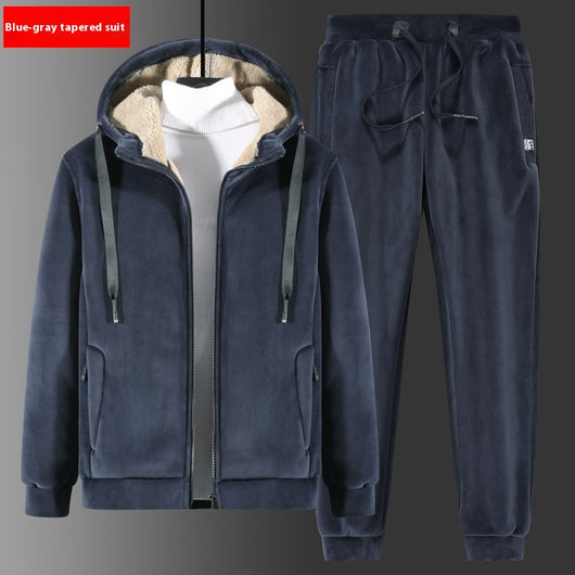 Conjunto de Sudadera y Pantalón de Terciopelo Silver Fox Talla Grande - Image 7