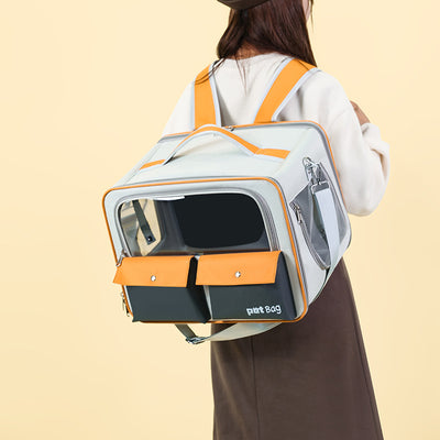Mochila Transportadora para Gatos - Gran Capacidad, Respirable y Plegable - Image 3