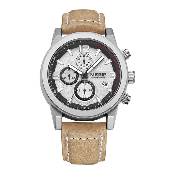 Reloj Deportivo para Hombre con Tres Esferas, Luminoso e Impermeable
