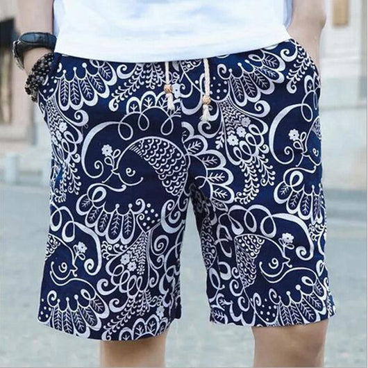 Shorts de Lino Estampado - Comodidad al Instante - Image 14