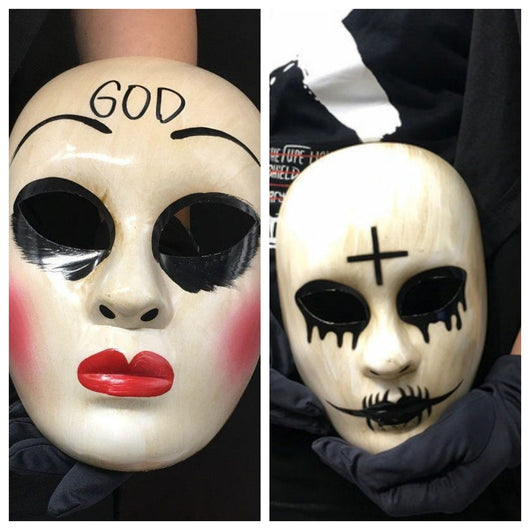Máscara de Halloween Transparente con Cruz GOD para Hombre y Mujer - Image 6