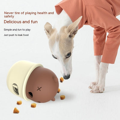 Juguete Interactivo Dispensador de Alimento para Perros y Gatos - Pelota de Goma Natural - Image 3