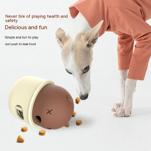 Juguete Interactivo Dispensador de Alimento para Perros y Gatos - Pelota de Goma Natural - Image 3