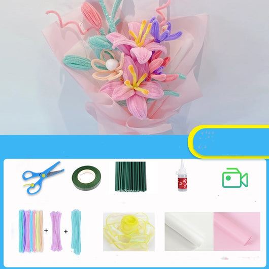 Kit DIY Ramo de Flores Hecho a Mano para Niñas - Día de la Mujer - Image 12