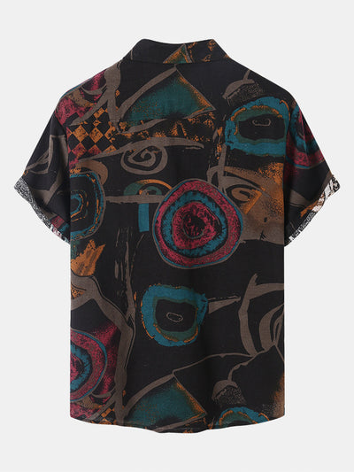 Camisa Casual Estampada de Manga Corta para Hombre - Image 19
