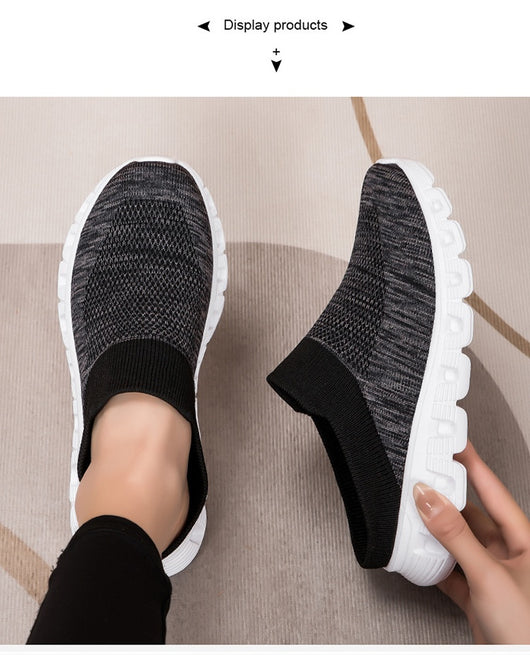 Mocasines Slip-On Flyknit Respirable - Zapatos Deportivos Casuales Trendy - Image 25