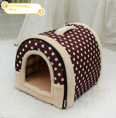 Cama Portátil para Mascotas Pequeñas y Medianas con Asa - Refugio Cálido y Acogedor - Image 11