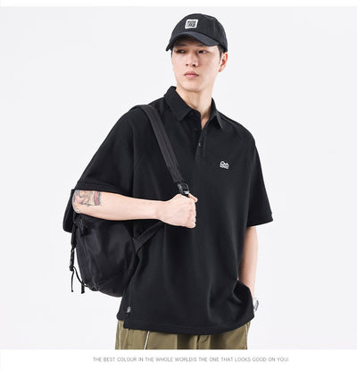 Polo Deconstruido con Costuras Americanas de Manga Corta para Hombre - Image 14