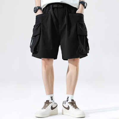 Pantalones Cortos Sueltos Japoneses con Bolsillos Grandes para Hombre - Image 23