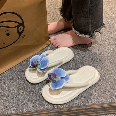Sandalias Mariposa Azul para Mujer - Cómodas y Antideslizantes - Image 2