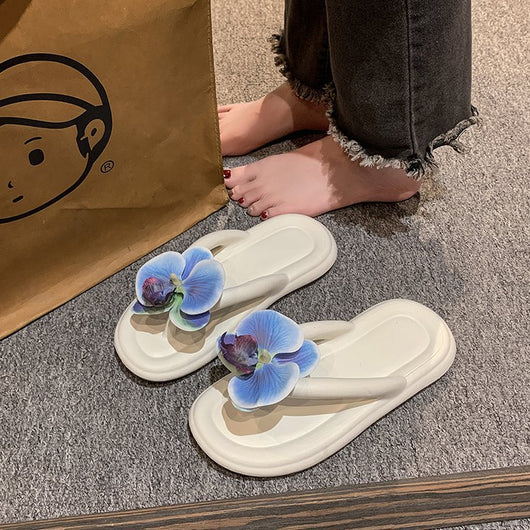 Sandalias Mariposa Azul para Mujer - Cómodas y Antideslizantes - Image 2