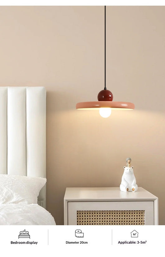 Lámpara Colgante Minimalista de Hierro en Tonos Crema para Sala - Image 10