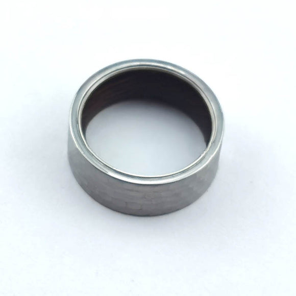 Anillo de Tungsteno para Hombre - Diseño Elegante Plata para Bodas y Compromisos