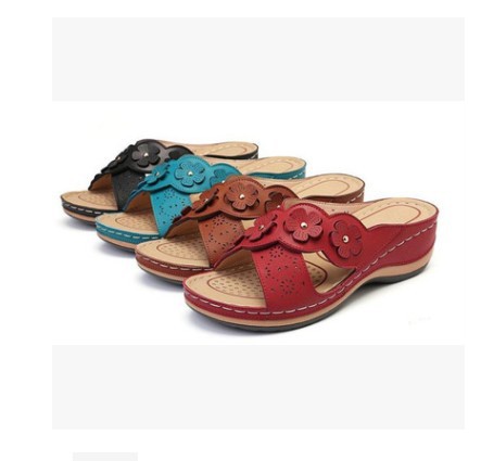 Zapatos Retro Flores con Punta Redonda - Comodidad Máxima