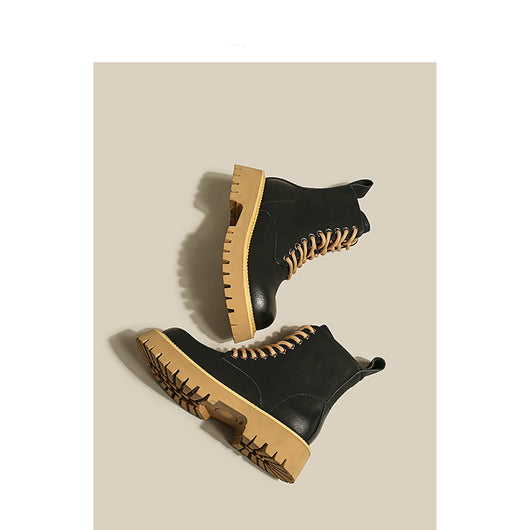 Botas Martin Estilo Británico con Suela Reforzada y Alzada - Image 3