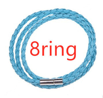 Pulsera de Cuero Trenzado Personalizada para Hombre con Nombre y Acero Inoxidable - Image 28