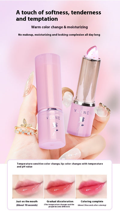 Labial Gel Cambia Color con Flores - Hidratación Duradera sin Transferencia - Image 9