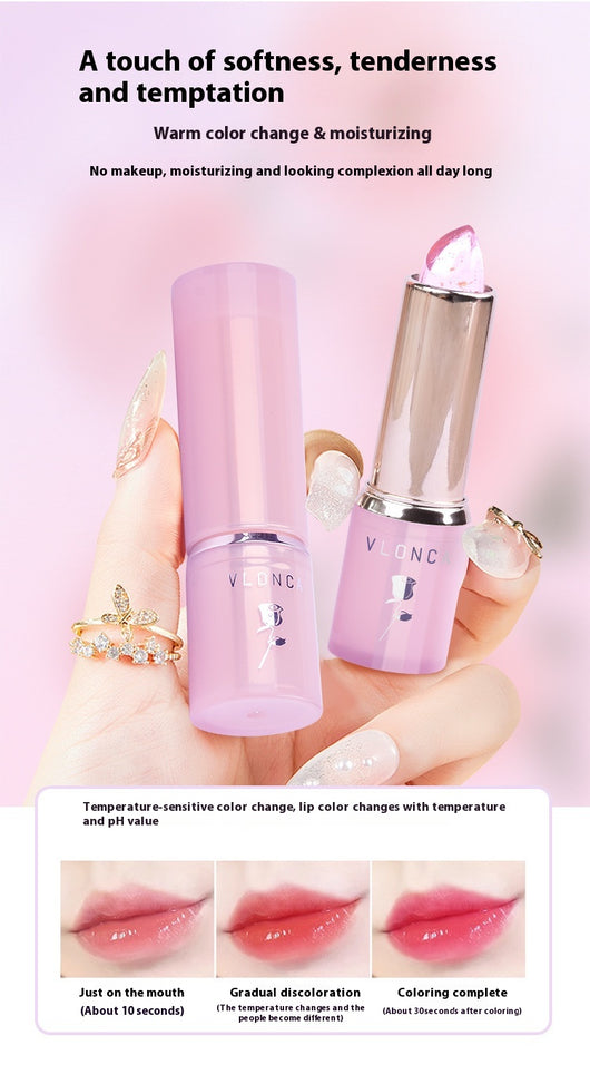 Labial Gel Cambia Color con Flores - Hidratación Duradera sin Transferencia - Image 9