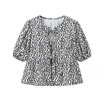 Cardigan Leopardo con Mangas Abullonadas Sexy - Image 5