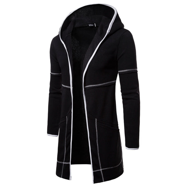 Suéter Cardigan con Capucha de Color Sólido para Hombre - Image 12