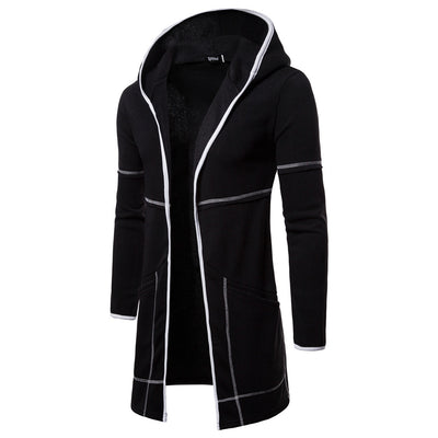 Suéter Cardigan con Capucha de Color Sólido para Hombre - Image 12