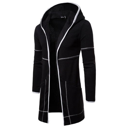 Suéter Cardigan con Capucha de Color Sólido para Hombre - Image 12