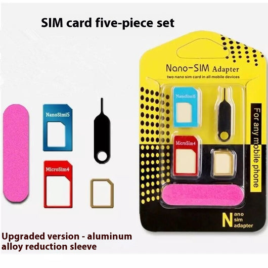 Adaptador de SIM de Aluminio - Set de 5 Piezas Convertidor Nano a Micro SIM - Image 7