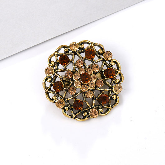 Broche de Aleación con Cristales de Fantasía Pequeño - Image 38