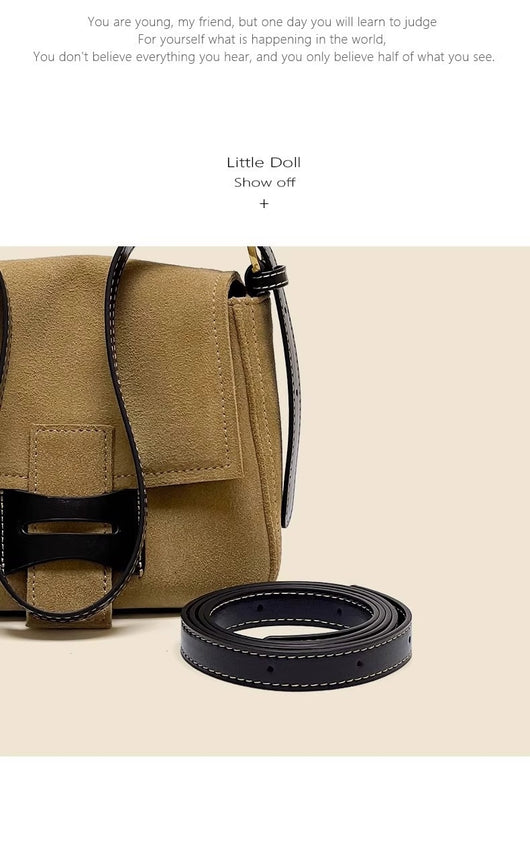 Bolso Mensajero de Cuero Genuino con Acabado Mate - Image 9