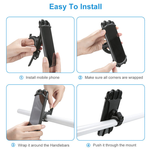 Soporte Universal de Silicona para Bicicleta