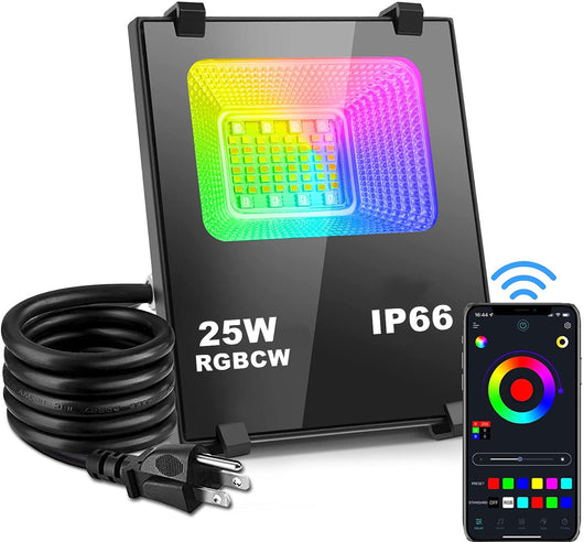 Foco LED Inteligente Bluetooth IP66 RGBW para Jardín - Image 3