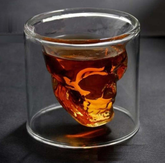 Vaso de Cristal Doble Transparente con Diseño Calavera - Image 23