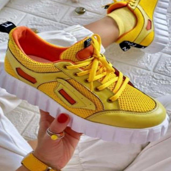 Zapatillas Deportivas Casuales para Mujer - Diseño Transpirable con Suela Plana