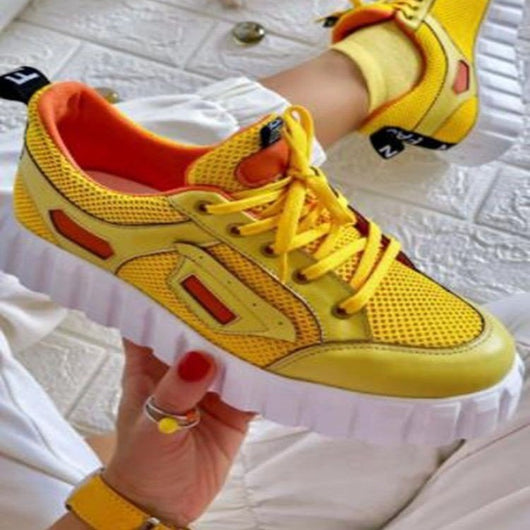 Zapatillas Deportivas Casuales para Mujer - Diseño Transpirable con Suela Plana