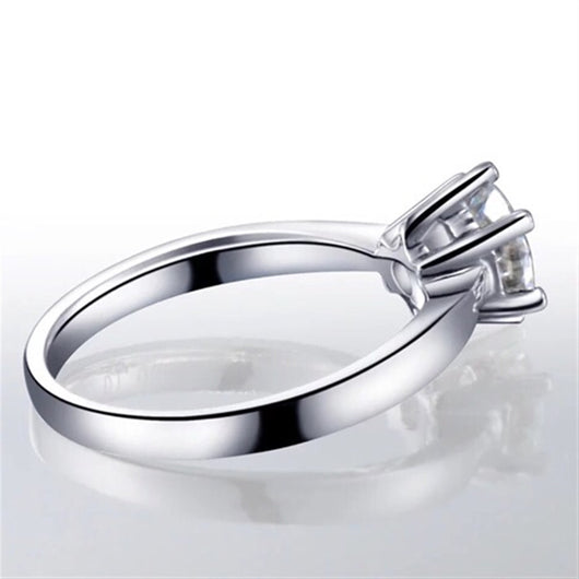 Anillo de Moissanita con Seis Garras para Mujer - Image 3