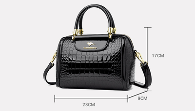 Bolso Bandolera de Cuero Charol Brillante para Mujer - Image 11