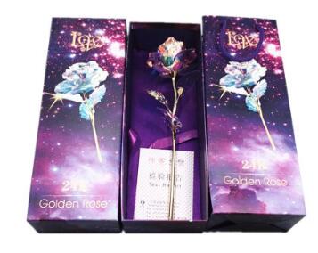 Conjunto de Rosas Doradas Luminosas 24K - Image 9