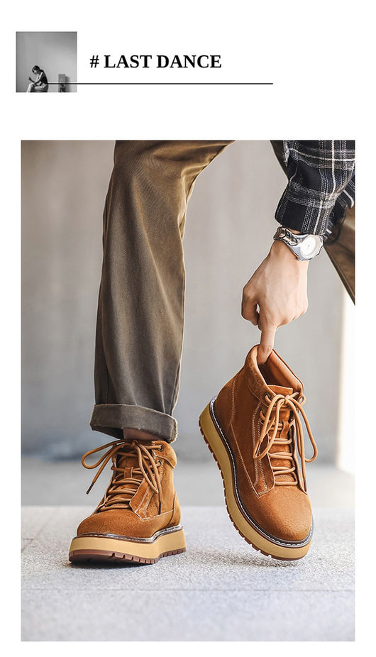 Botas Plataforma de Cuero Genuino Estilo Retro Británico - Image 23