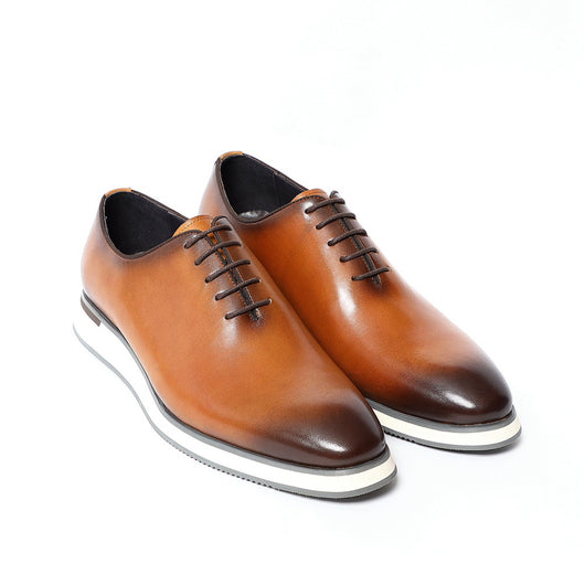 Zapatos Oxford de Cuero Genuino Fabricados a Mano - Elegancia Profesional para Hombres - Image 9